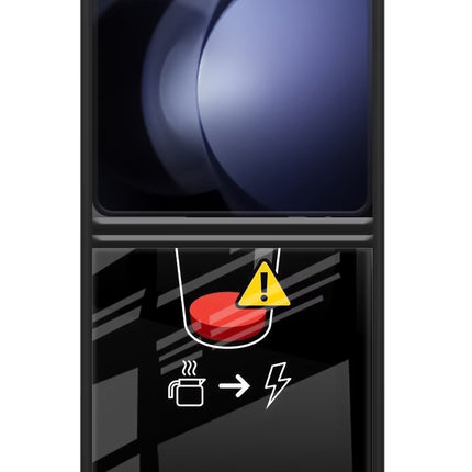 Coffee Samsung Galaxy Z Flip5 Glass Case