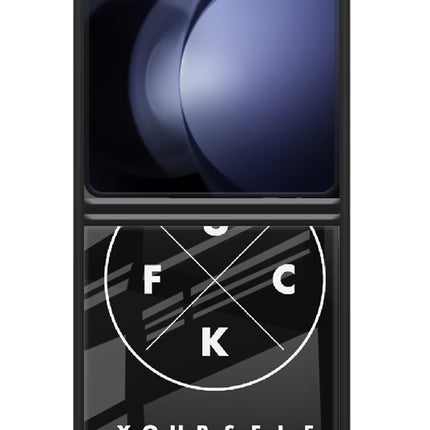 Go Fuck Yourself Samsung Galaxy Z Flip5 Glass Case
