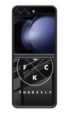 Go Fuck Yourself Samsung Galaxy Z Flip5 Glass Case