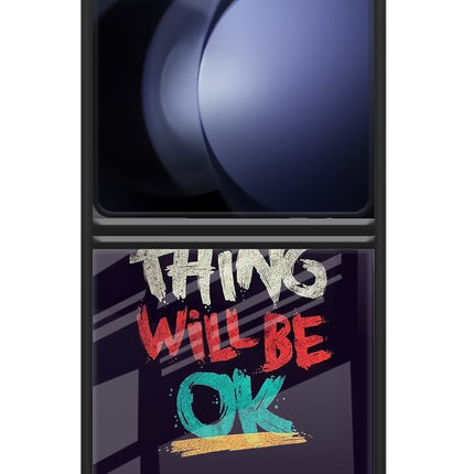Everything Will Be Ok Samsung Galaxy Z Flip5 Glass Case