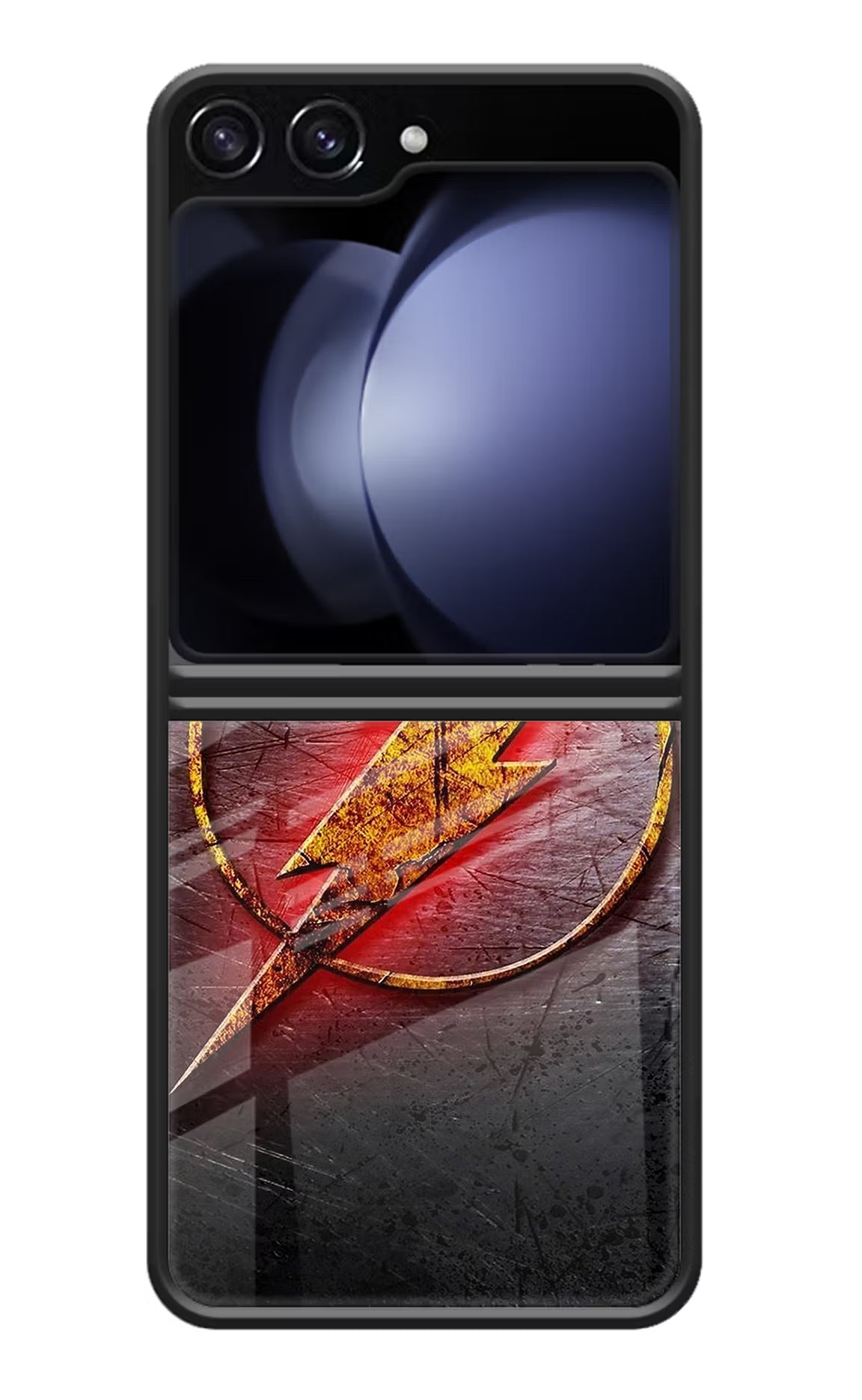 Flash Samsung Galaxy Z Flip5 Glass Case Back Cover by Casekaro