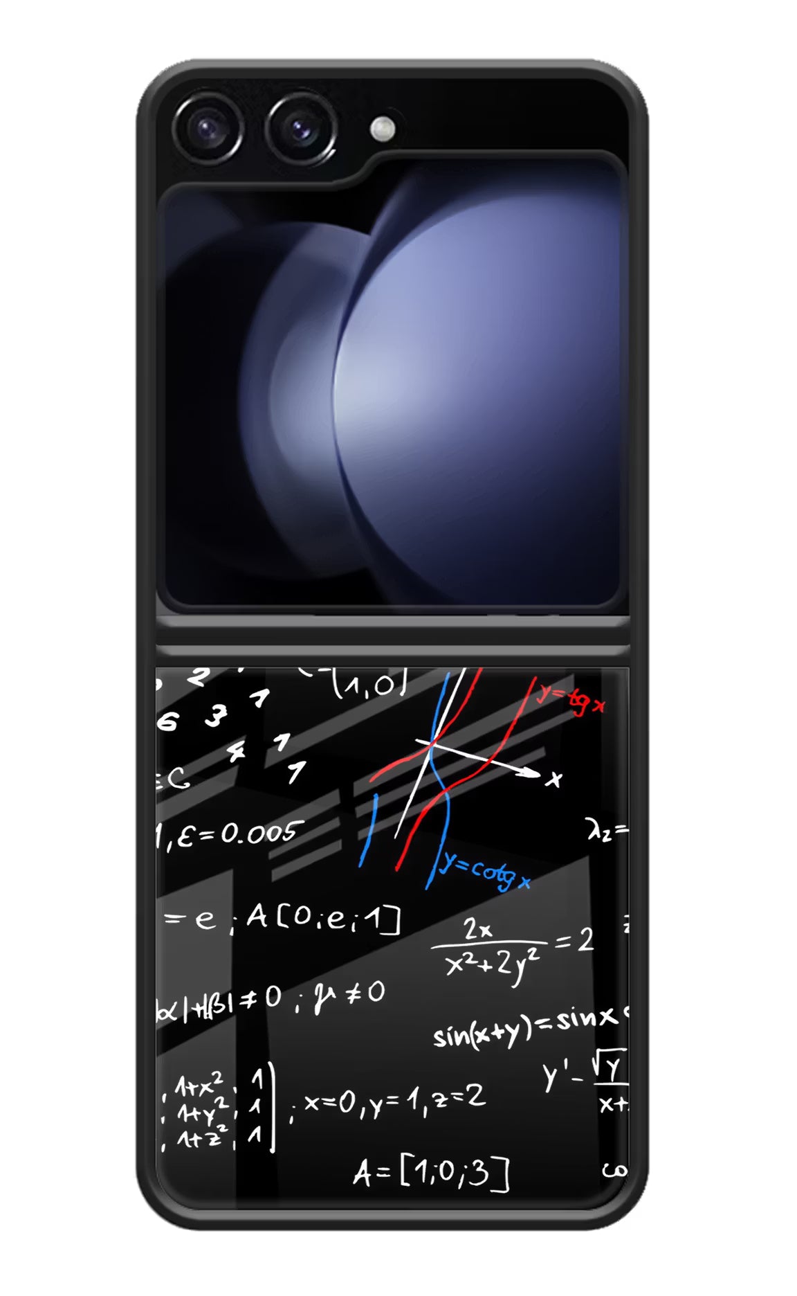 Mathematics Formula Samsung Galaxy Z Flip5 Glass Case Back Cover by Casekaro