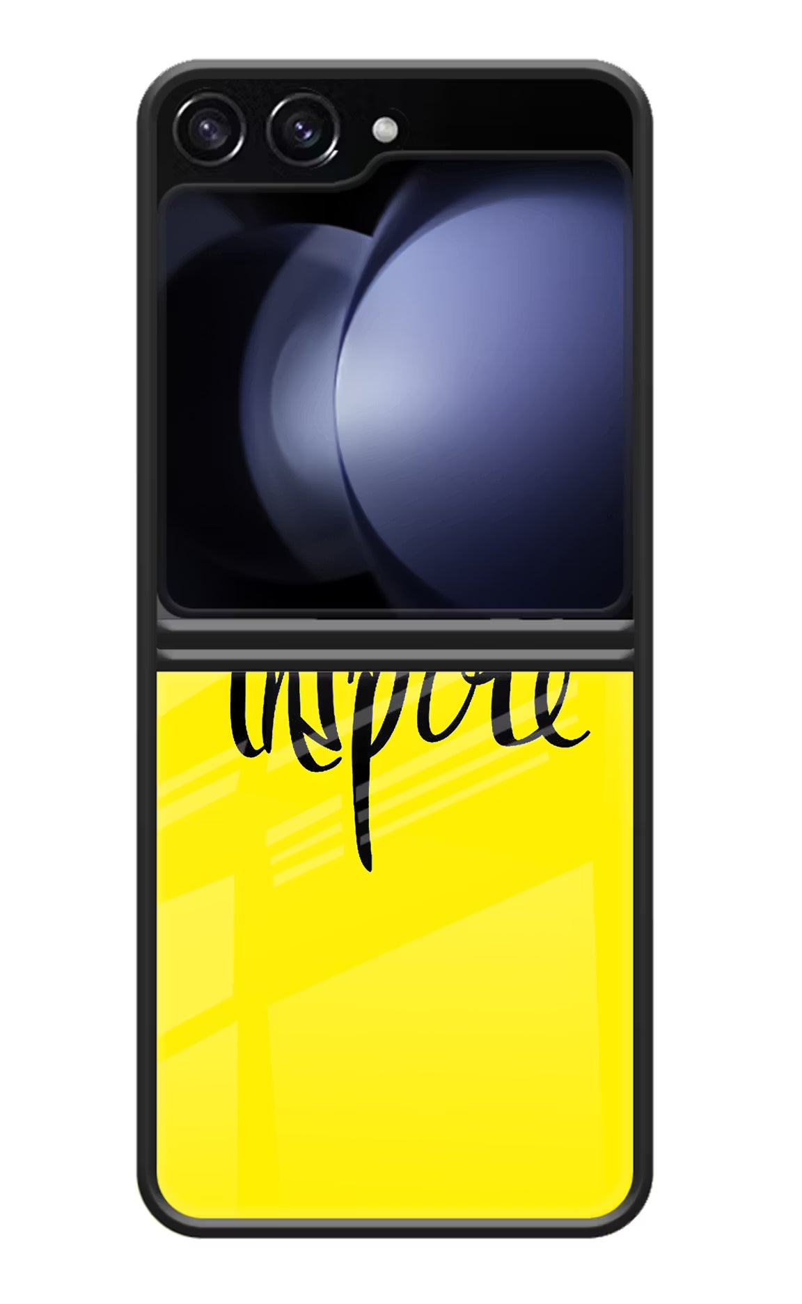 Inspire Samsung Galaxy Z Flip5 Glass Case Back Cover by Casekaro