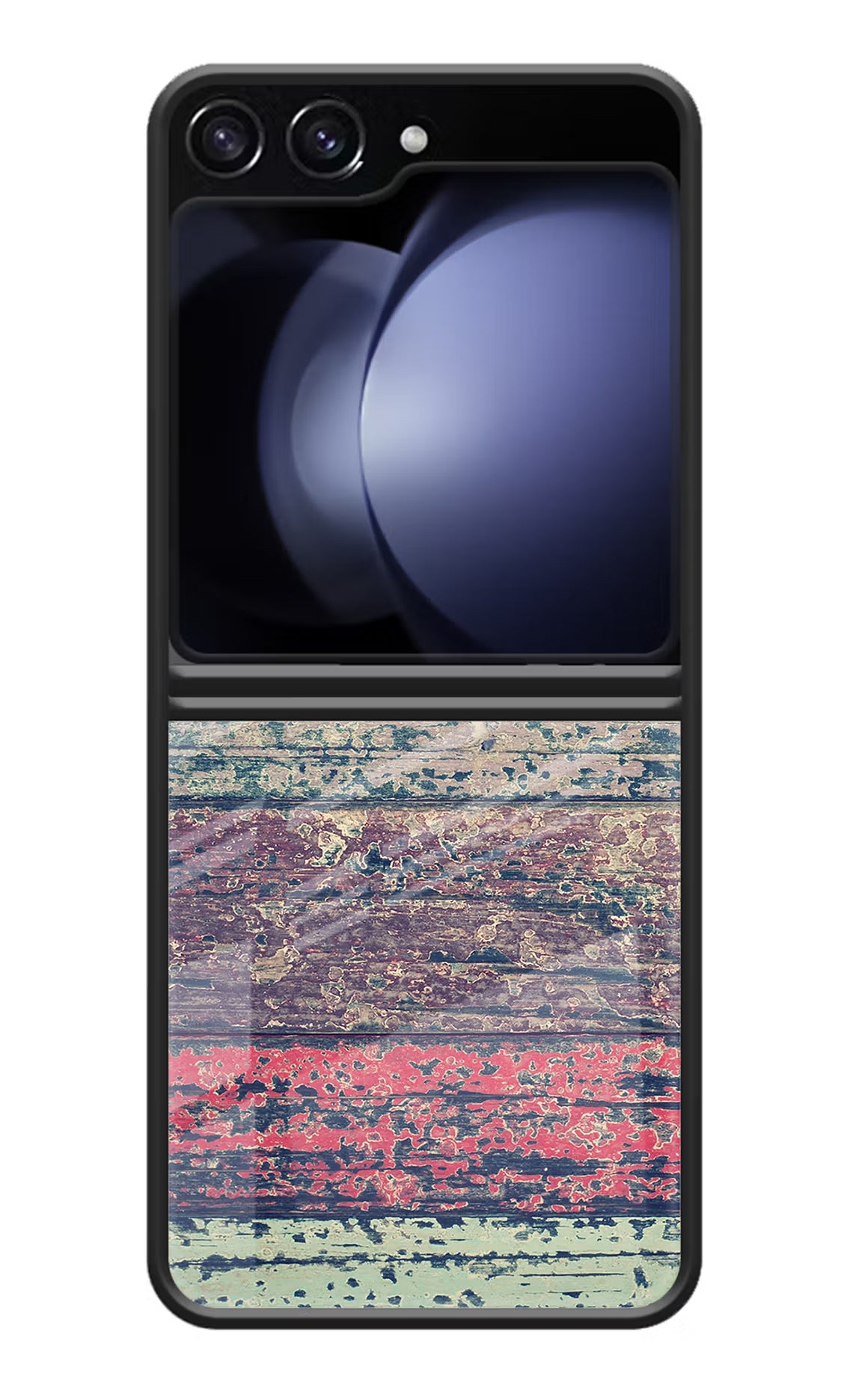 Colourful Wall Samsung Galaxy Z Flip5 Glass Case Back Cover by Casekaro