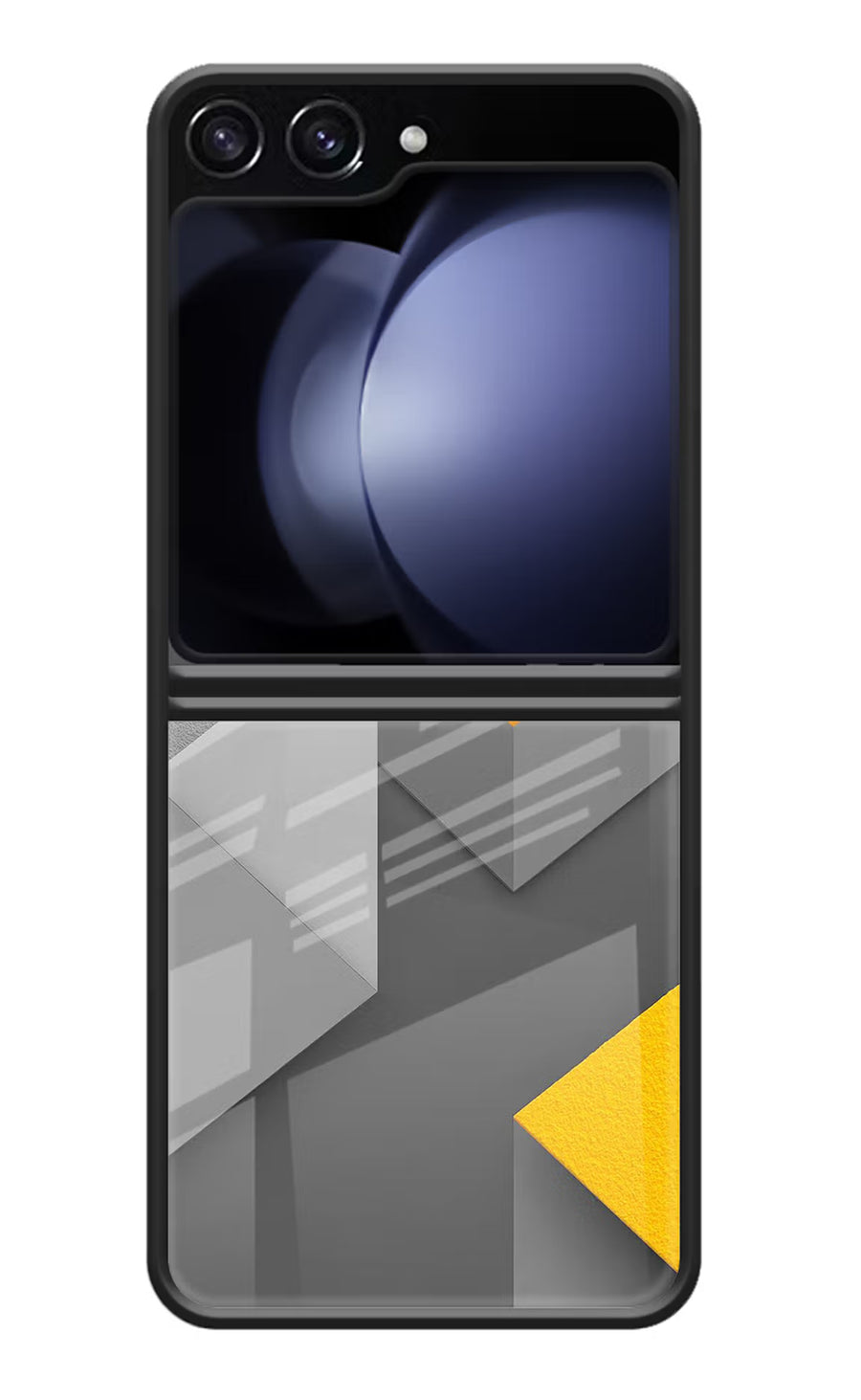 Abstract Samsung Galaxy Z Flip5 Back Cover, Glass case