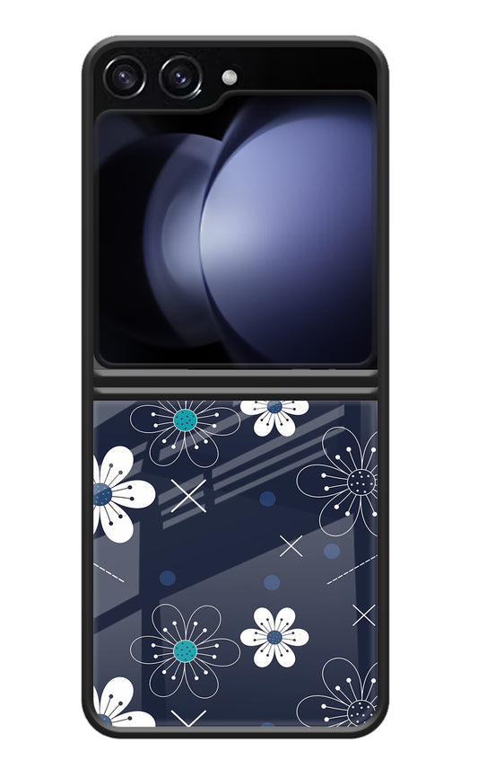 Flowers Samsung Galaxy Z Flip5 Glass Case