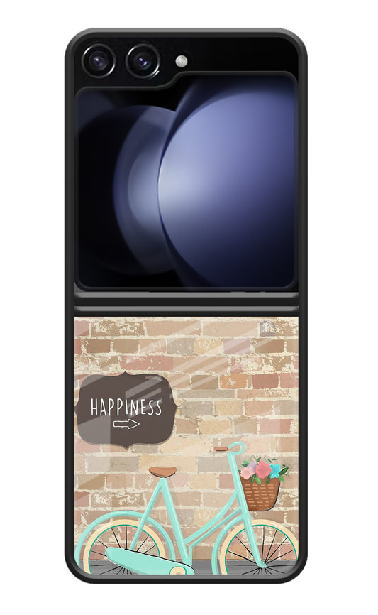 Happiness Artwork Samsung Galaxy Z Flip5 Glass Case