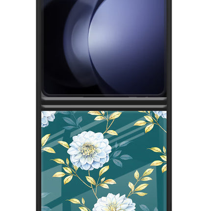 Flowers Samsung Galaxy Z Flip5 Glass Case Back Cover by Casekaro