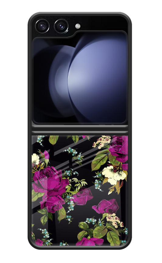 Flowers Samsung Galaxy Z Flip5 Glass Case