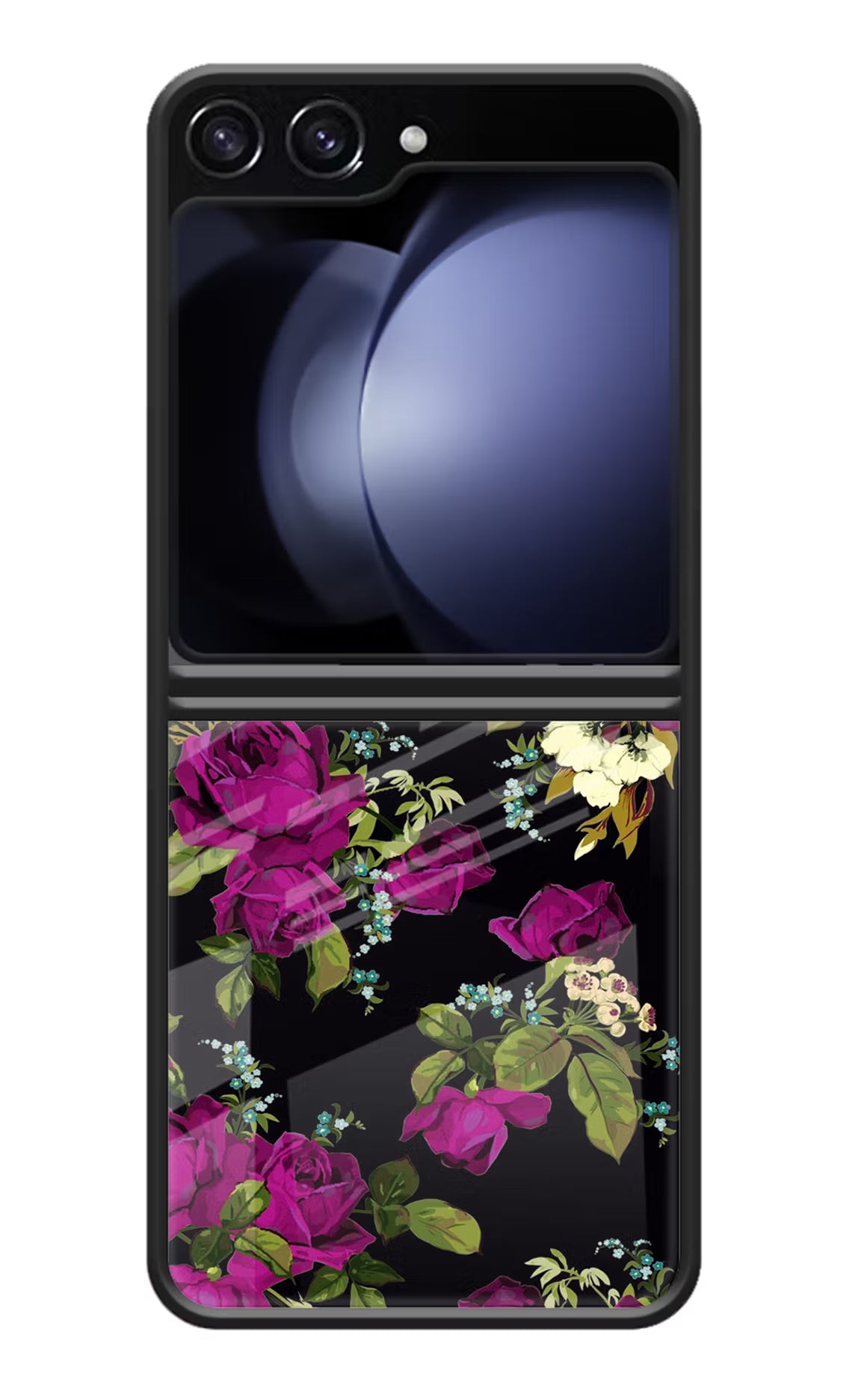 Flowers Samsung Galaxy Z Flip5 Glass Case Back Cover by Casekaro