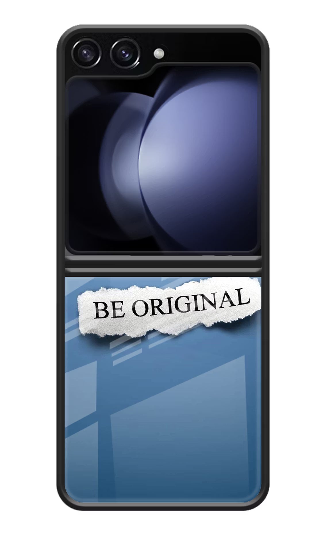 Be Original Samsung Galaxy Z Flip5 Glass Case Back Cover by Casekaro