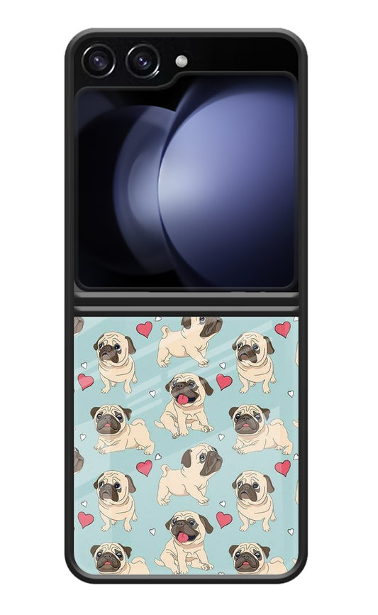 Pug Dog Samsung Galaxy Z Flip5 Glass Case