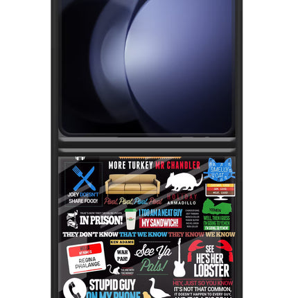 FRIENDS Samsung Galaxy Z Flip5 Glass Case Back Cover by Casekaro