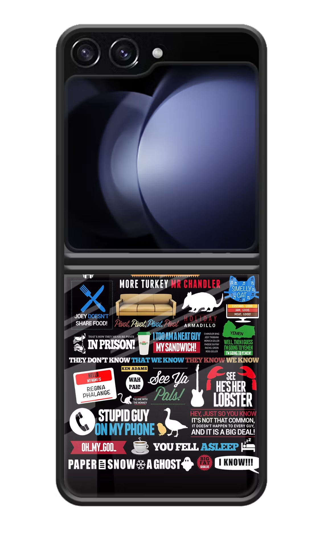 FRIENDS Samsung Galaxy Z Flip5 Glass Case
