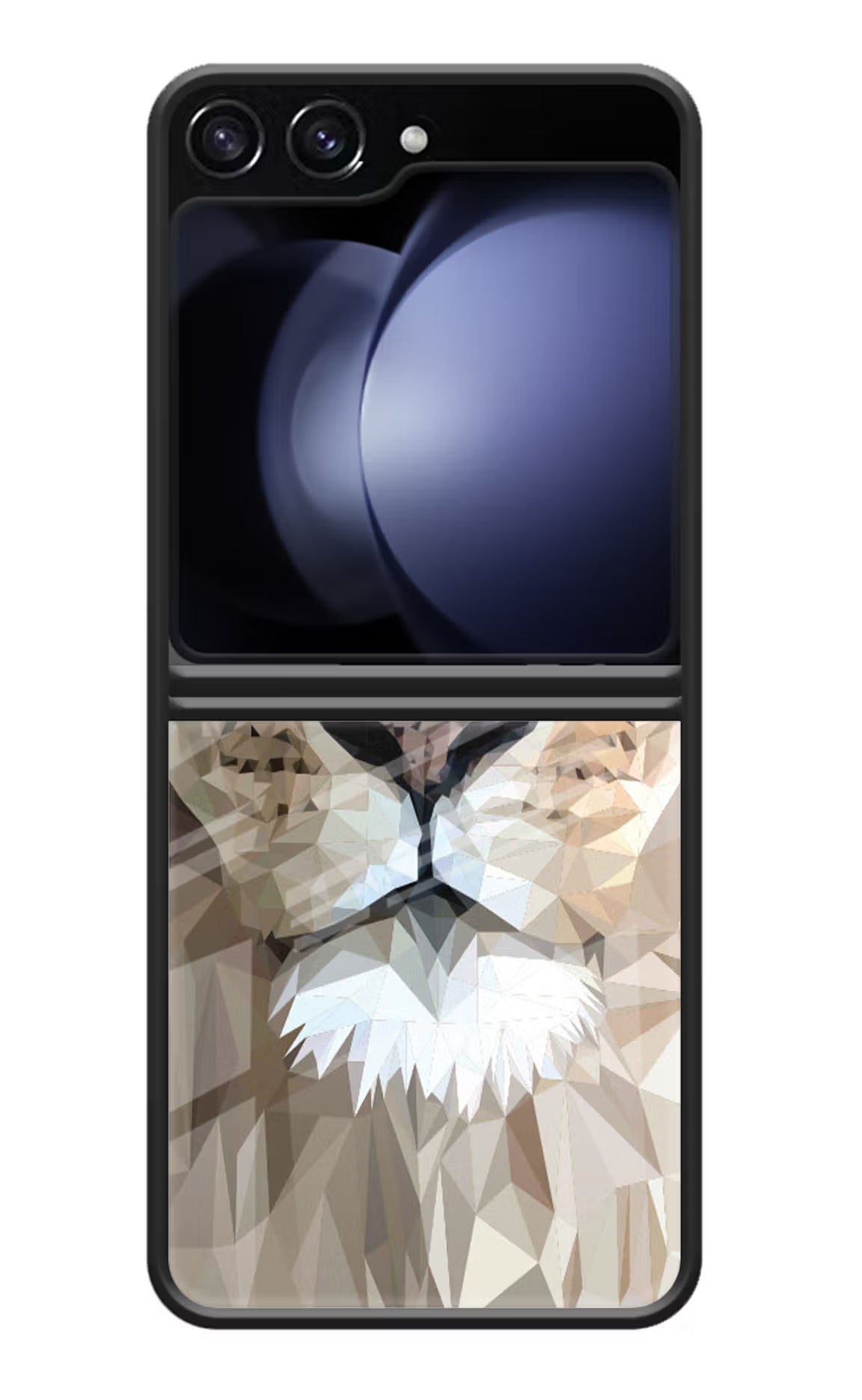 Lion Art Samsung Galaxy Z Flip5 Glass Case
