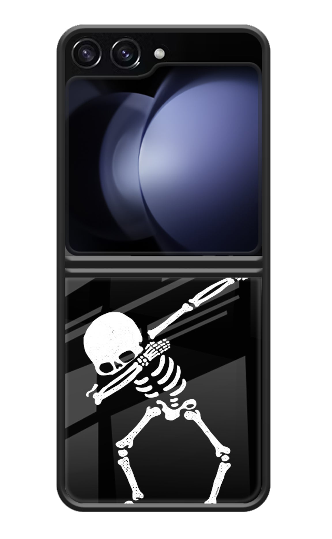 Dabbing Skeleton Art Samsung Galaxy Z Flip5 Back Cover