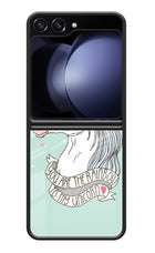 Unicorn Wallpaper Samsung Galaxy Z Flip5 Glass Case