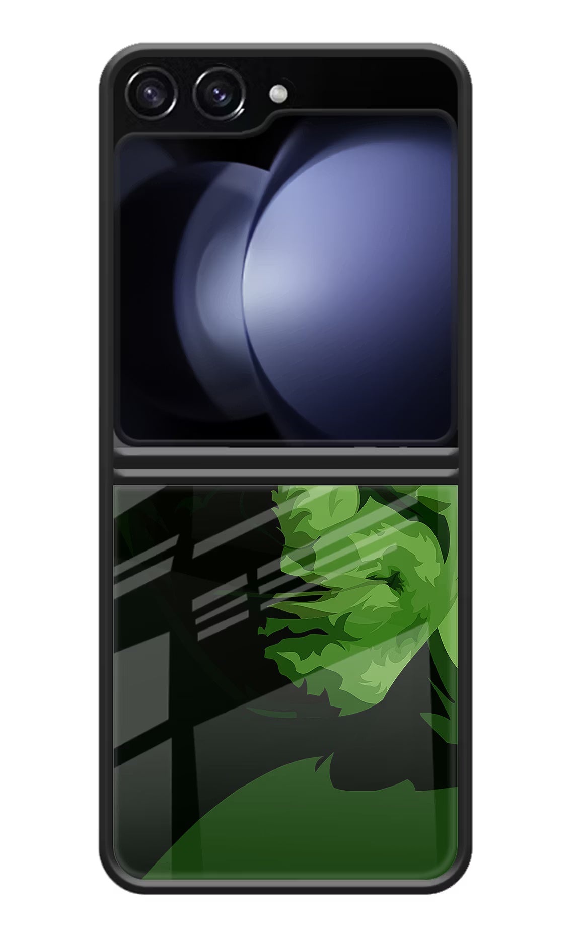 HULK Samsung Galaxy Z Flip5 Glass Case Back Cover by Casekaro
