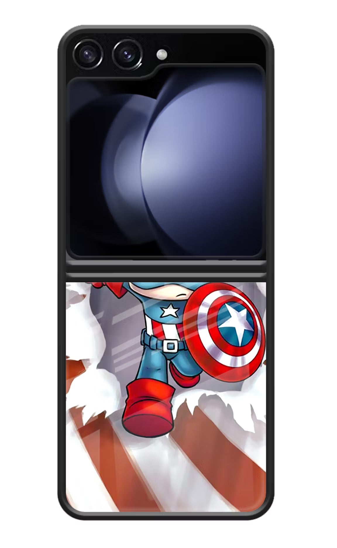 Captain America Samsung Galaxy Z Flip5 Glass Case
