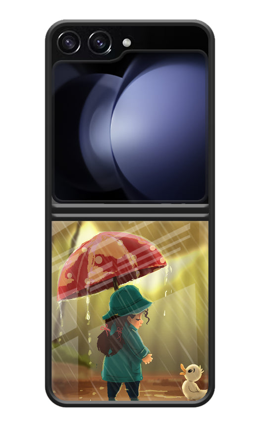 Rainy Day Samsung Galaxy Z Flip5 Glass Case