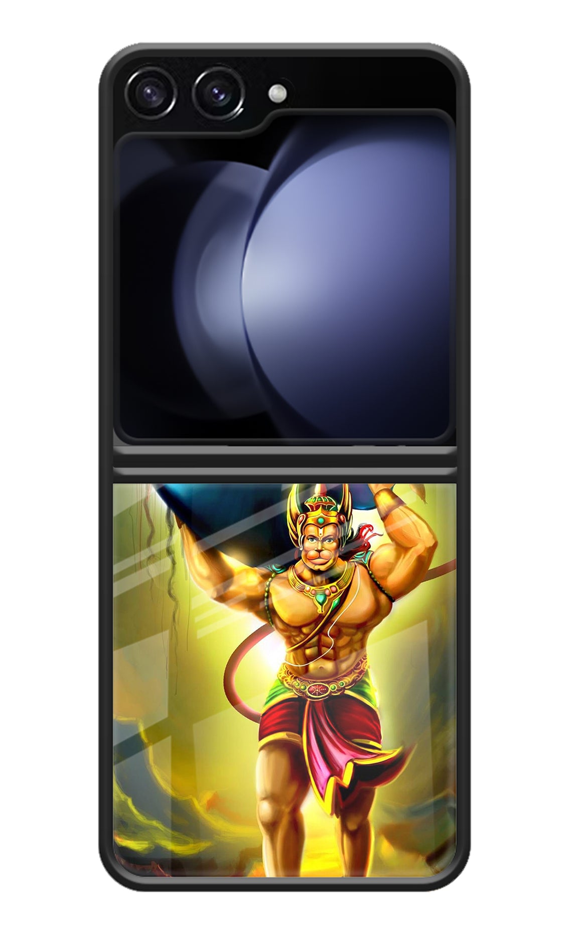 Lord Hanuman Samsung Galaxy Z Flip5 Glass Case