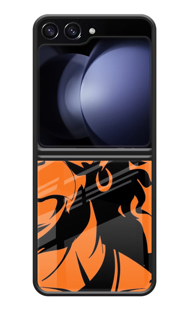 Hanuman Samsung Galaxy Z Flip5 Glass Case Back Cover by Casekaro