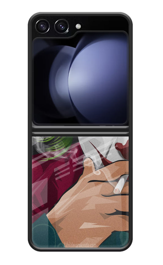 Joker Smoking Samsung Galaxy Z Flip5 Glass Case