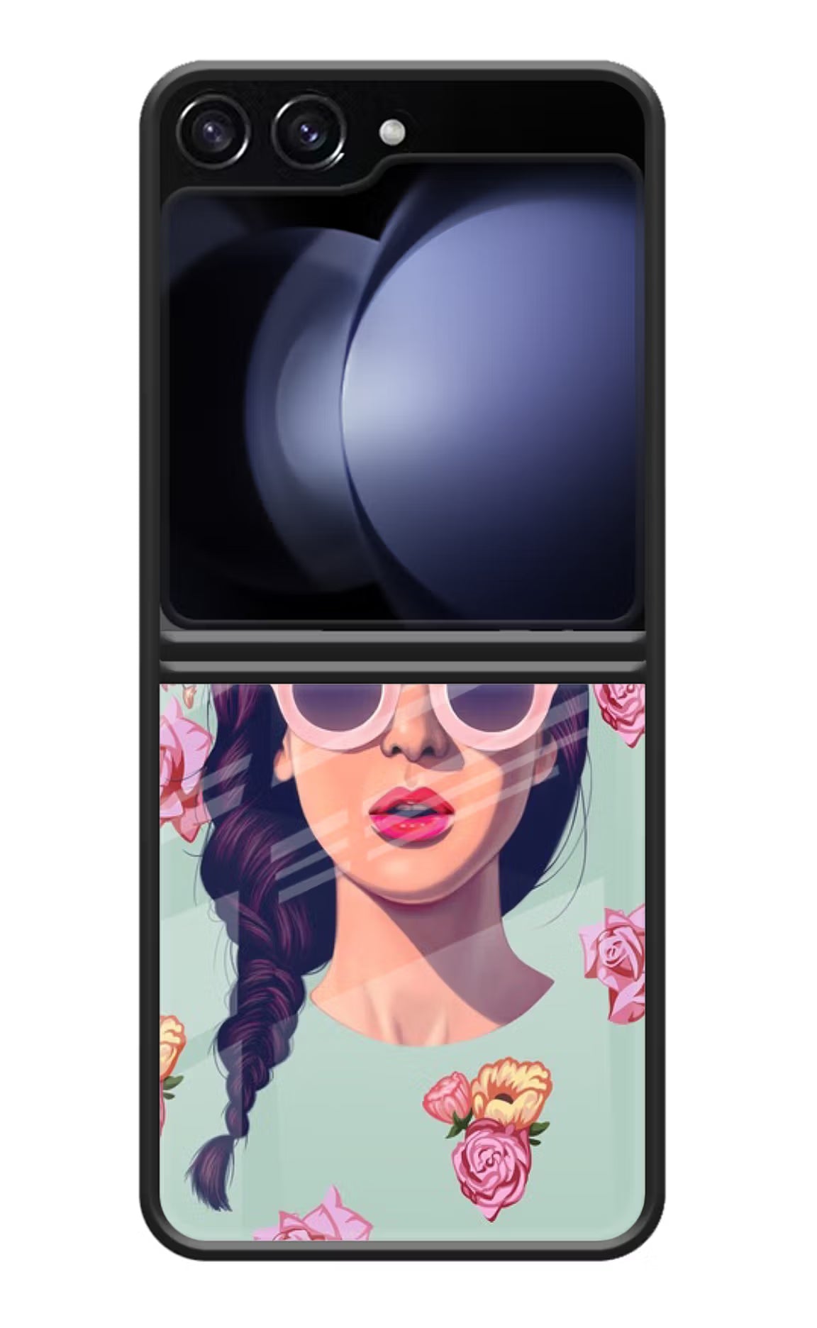 Pretty Girl Samsung Galaxy Z Flip5 Glass Case