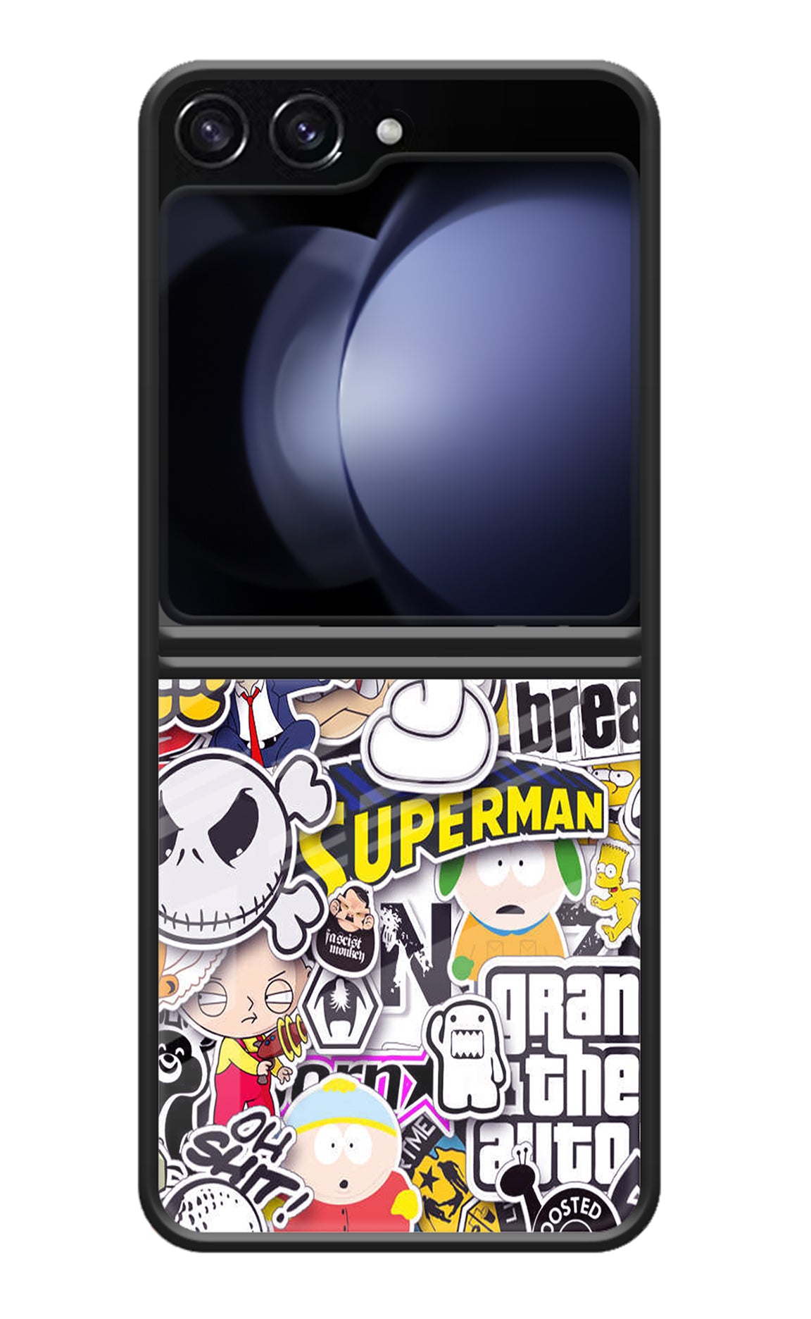 Sticker Bomb Samsung Galaxy Z Flip5 Glass Case