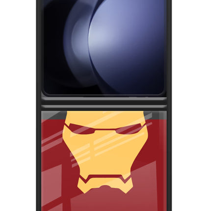 Ironman Samsung Galaxy Z Flip5 Glass Case Back Cover by Casekaro