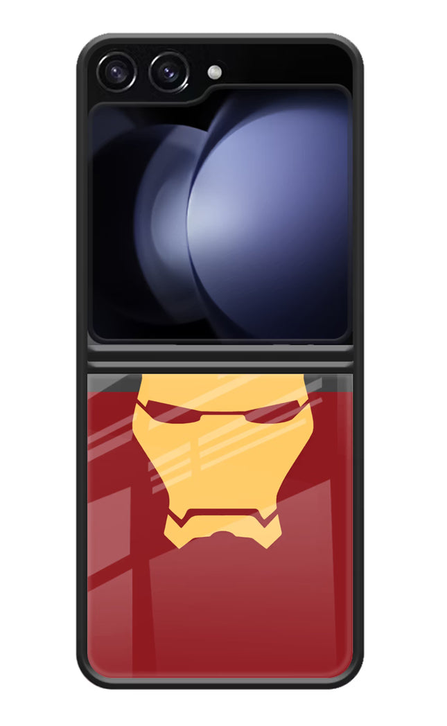 Ironman Samsung Galaxy Z Flip5 Glass Case Back Cover by Casekaro