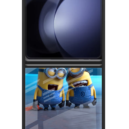 Minion Laughing Samsung Galaxy Z Flip5 Glass Case