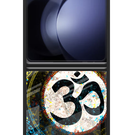Om Cultural Samsung Galaxy Z Flip5 Glass Case