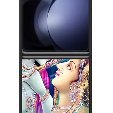 Lord Radha Krishna Samsung Galaxy Z Flip5 Glass Case