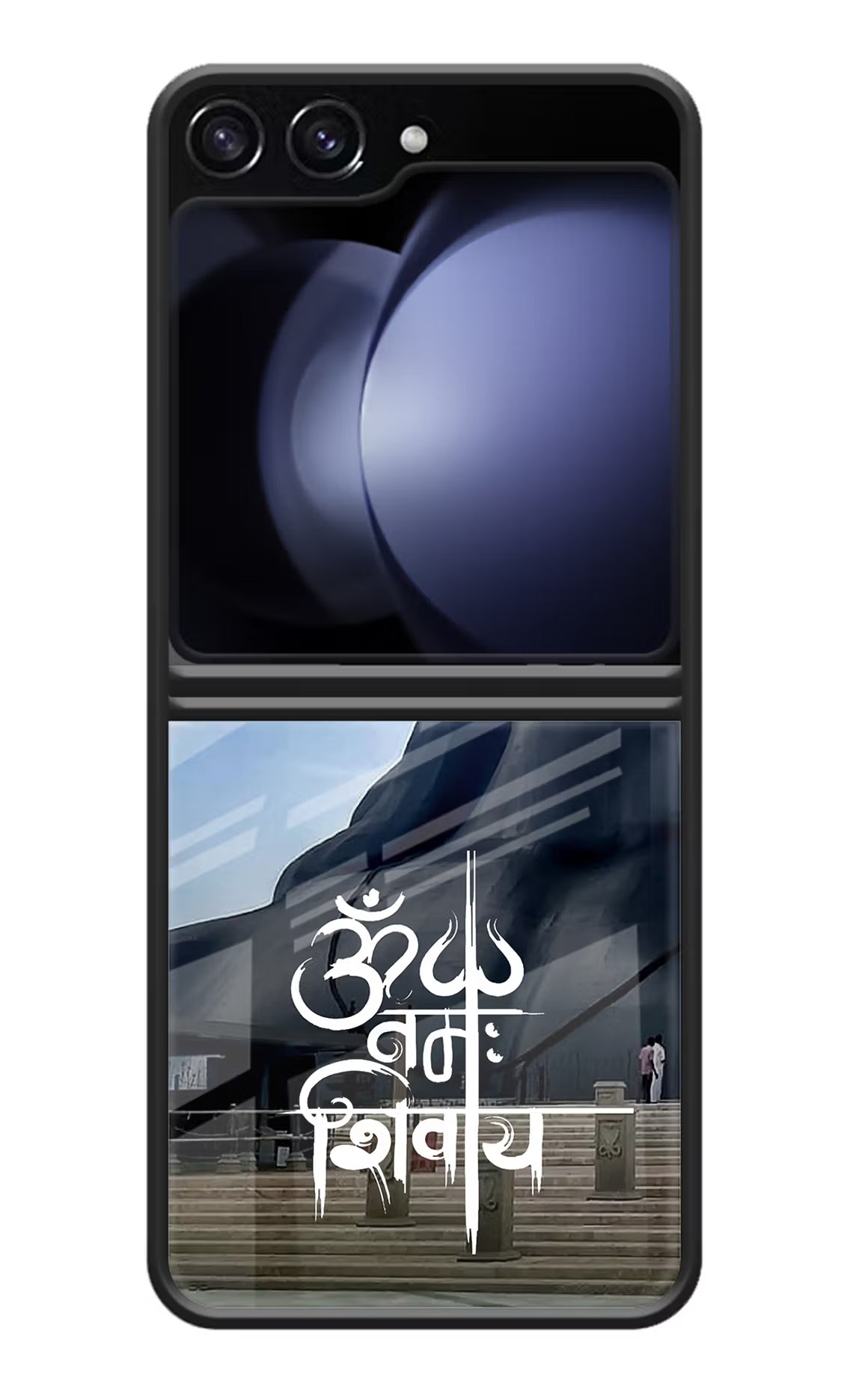 Om Namah Shivay Samsung Galaxy Z Flip5 Glass Case Back Cover by Casekaro