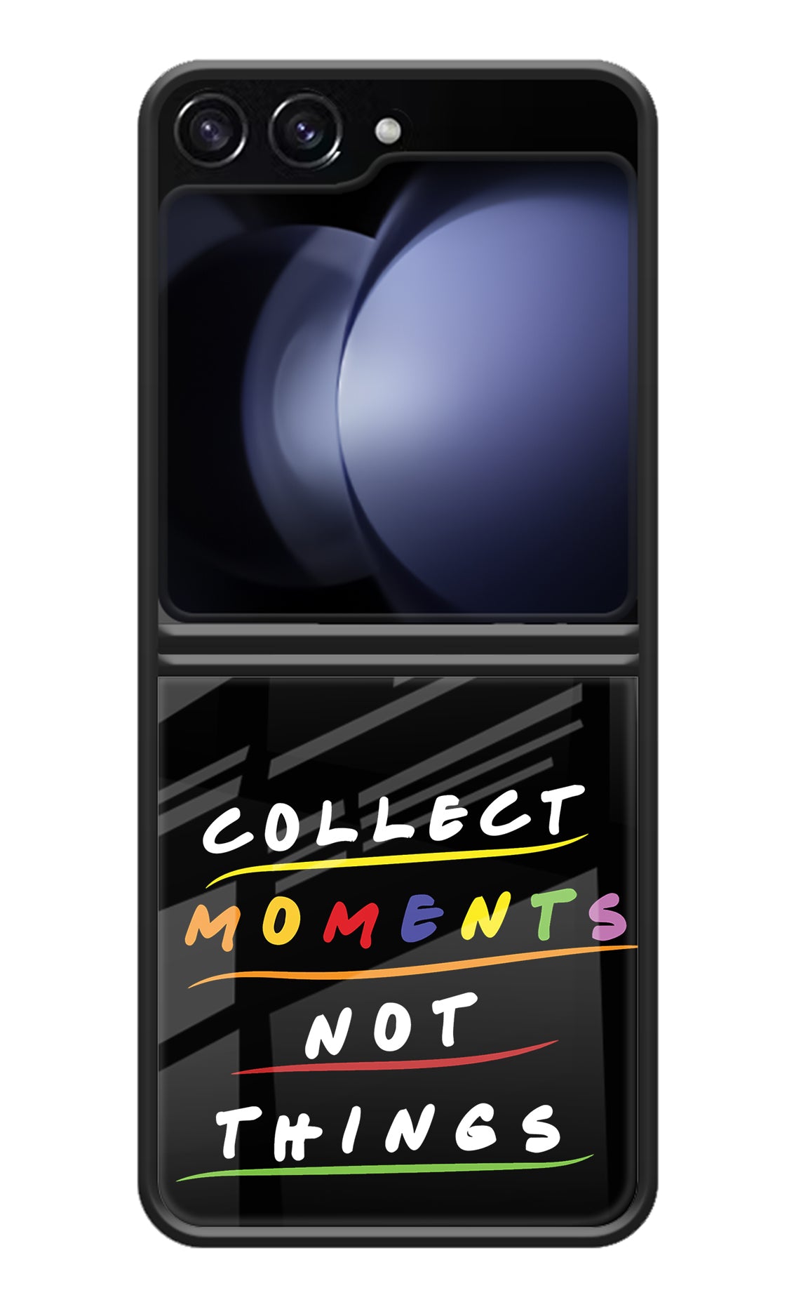 Collect Moments Not Things Samsung Galaxy Z Flip5 Back Cover