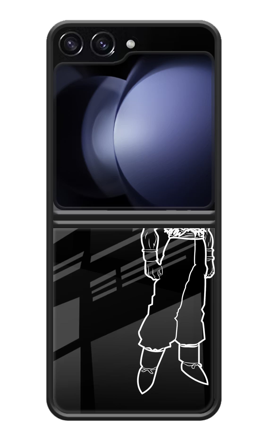 DBS Character Samsung Galaxy Z Flip5 Glass Case Back Cover by Casekaro