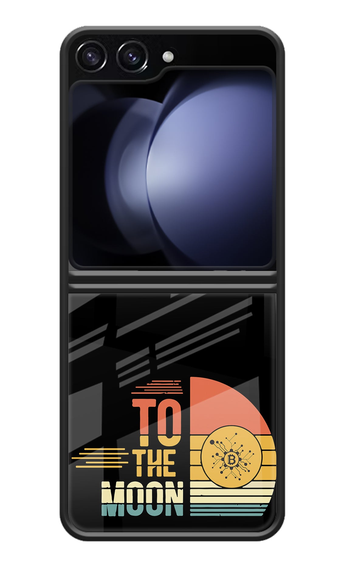 To the Moon Samsung Galaxy Z Flip5 Glass Case