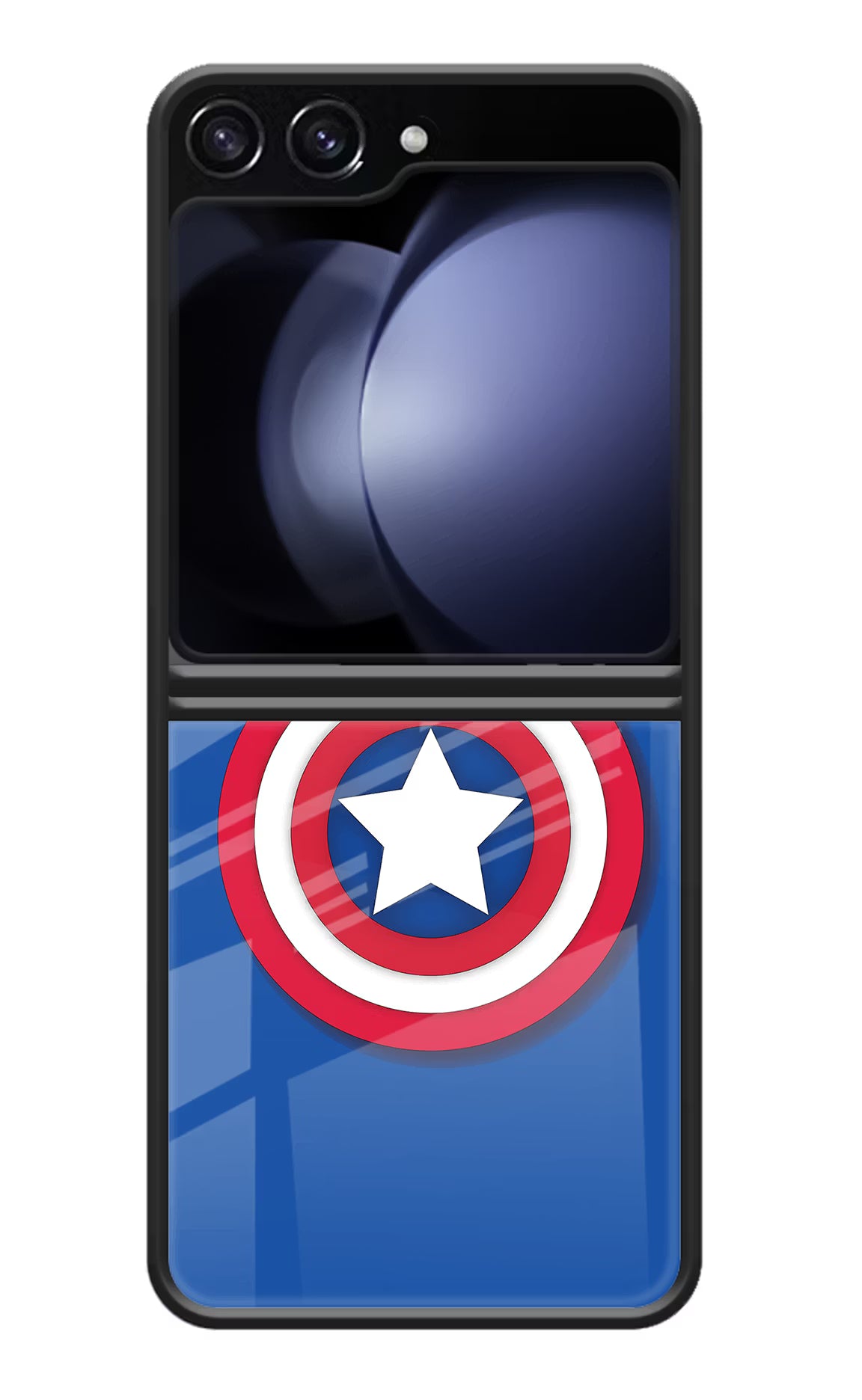 Shield Samsung Galaxy Z Flip5 Glass Case Back Cover by Casekaro