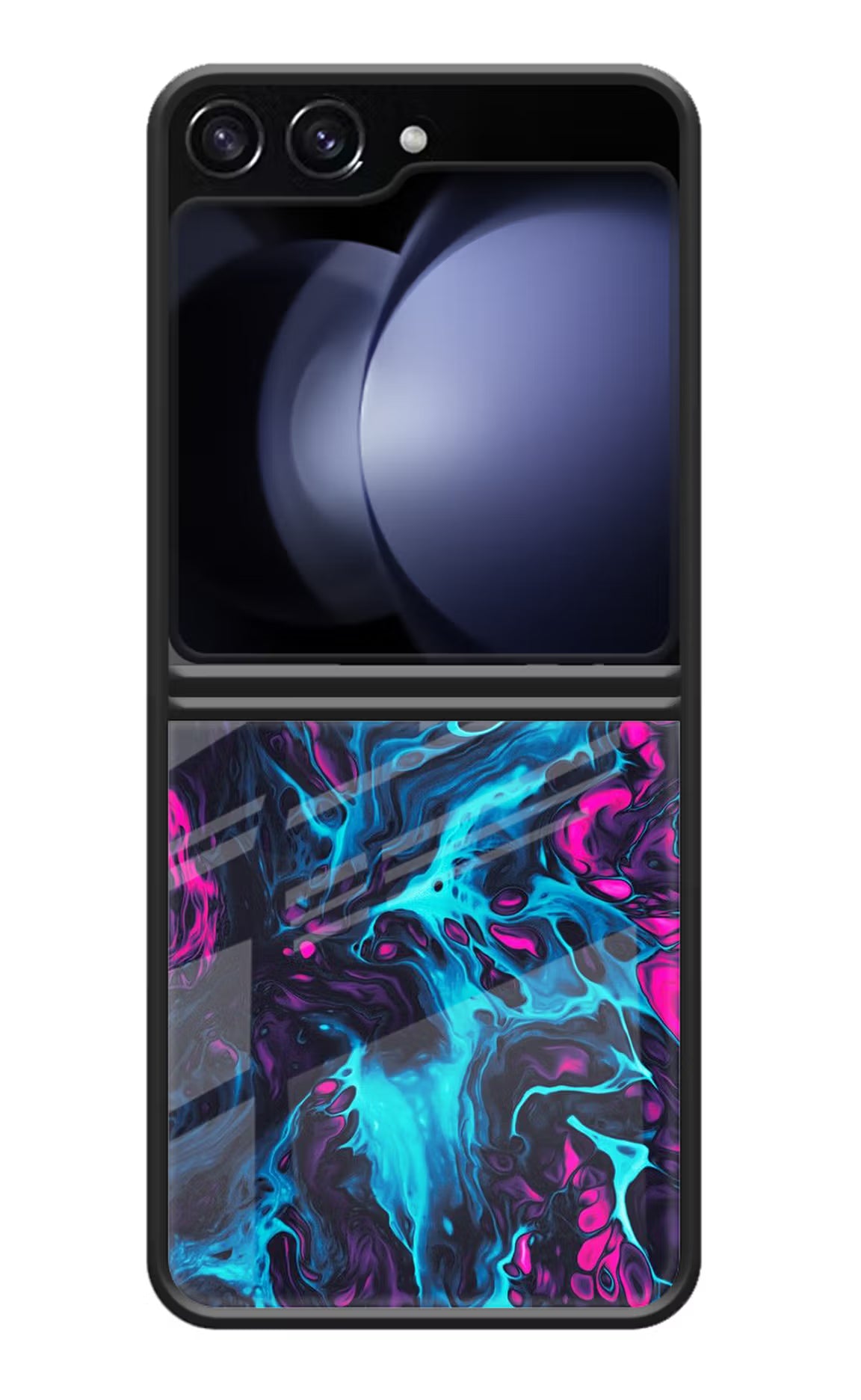 Abstract Samsung Galaxy Z Flip5 Glass Case
