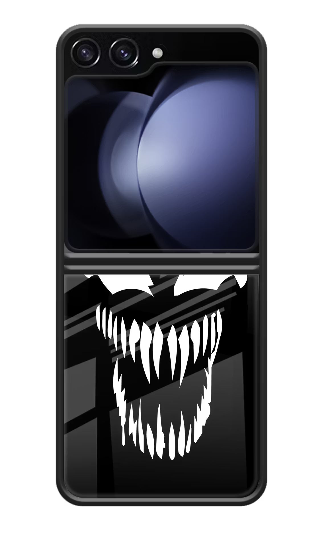 Venom Samsung Galaxy Z Flip5 Glass Case Back Cover by Casekaro