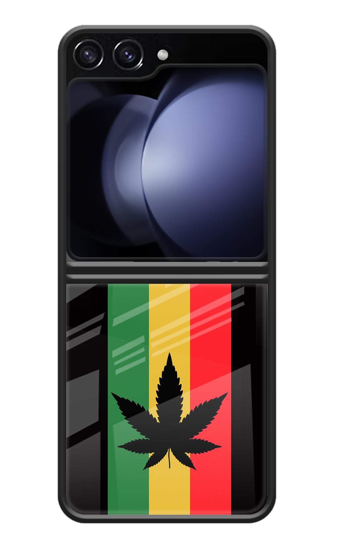 Weed Flag Samsung Galaxy Z Flip5 Glass Case