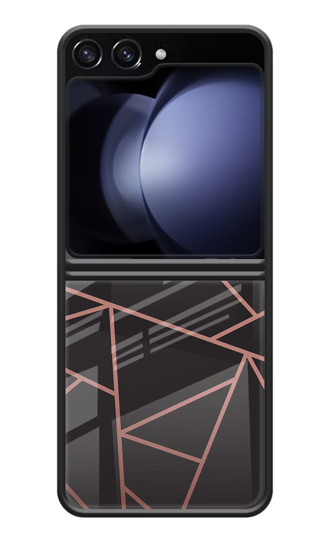 Geometric Pattern Samsung Galaxy Z Flip5 Glass Case