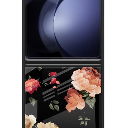 Flowers Samsung Galaxy Z Flip5 Glass Case Back Cover by Casekaro