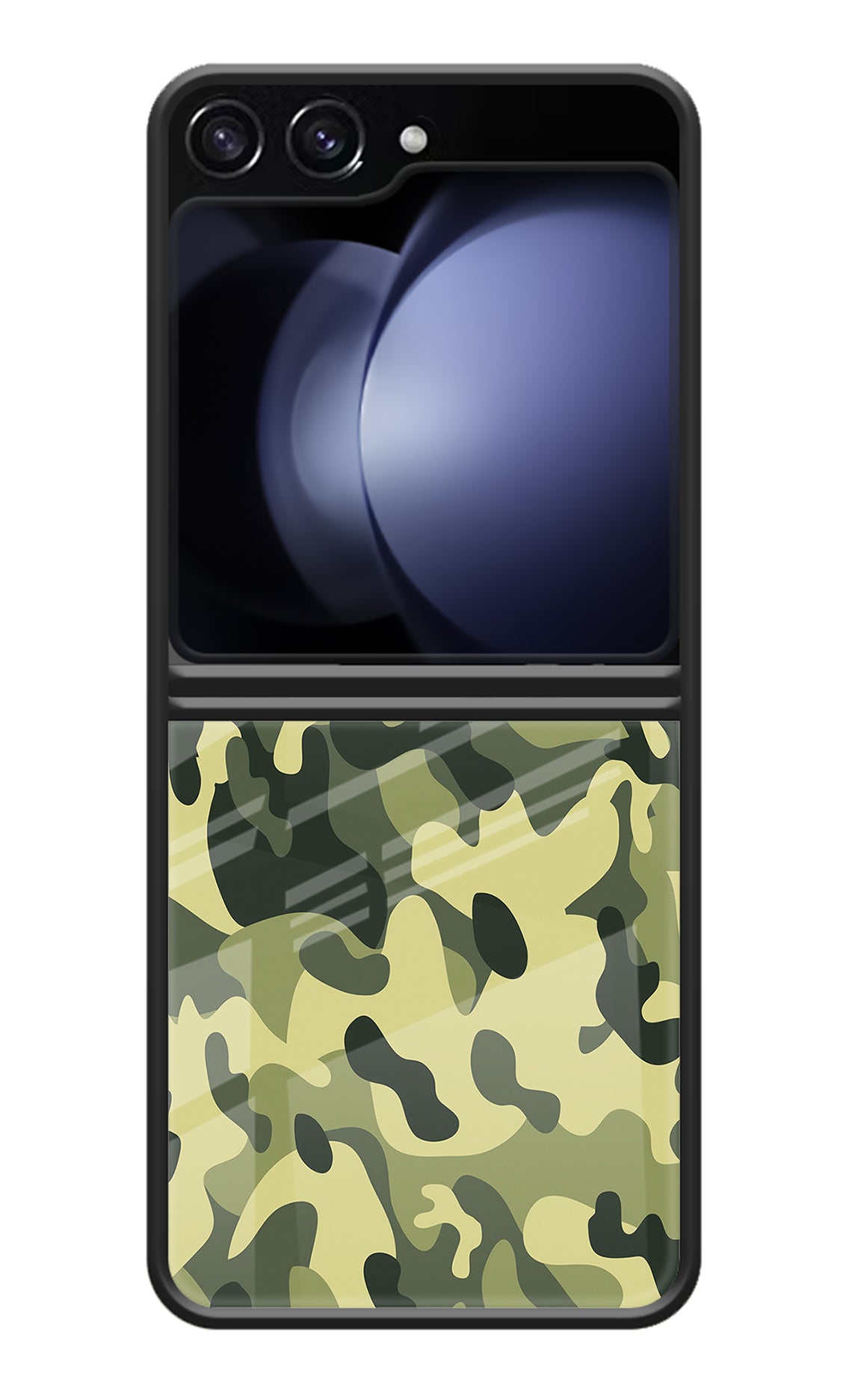 Camouflage Samsung Galaxy Z Flip5 Glass Case