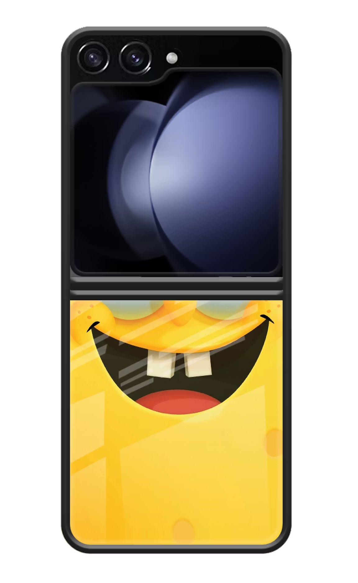 Sponge 1 Samsung Galaxy Z Flip5 Glass Case Back Cover by Casekaro