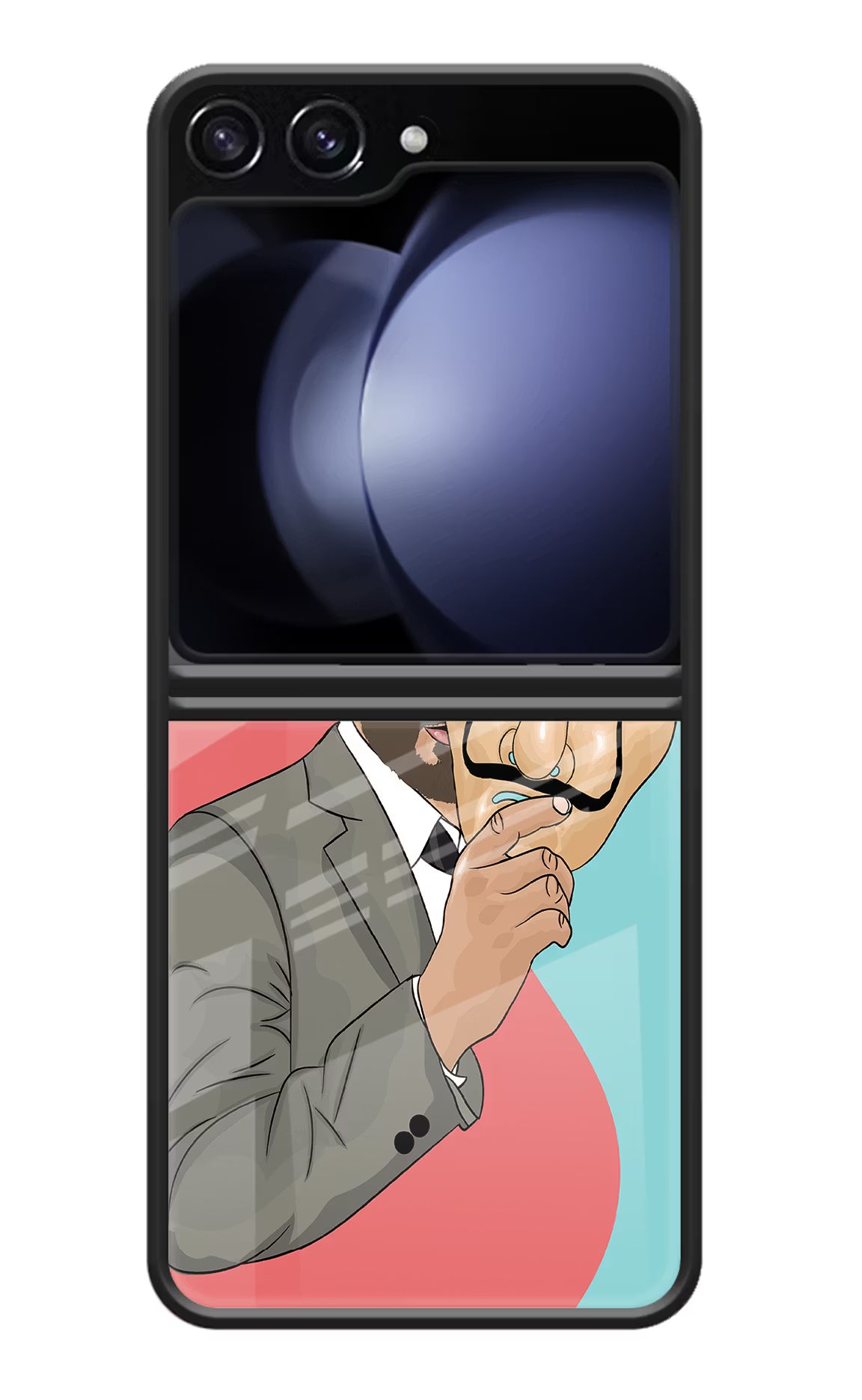 Professor Samsung Galaxy Z Flip5 Glass Case Back Cover by Casekaro