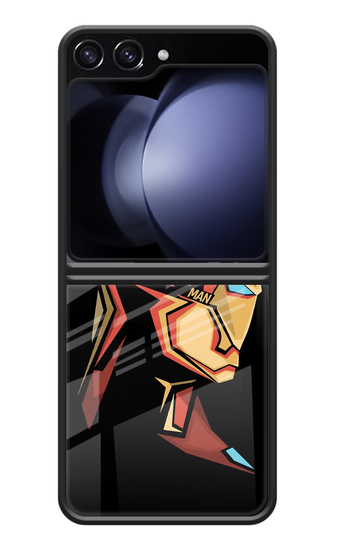 IronMan Samsung Galaxy Z Flip5 Glass Case Back Cover by Casekaro