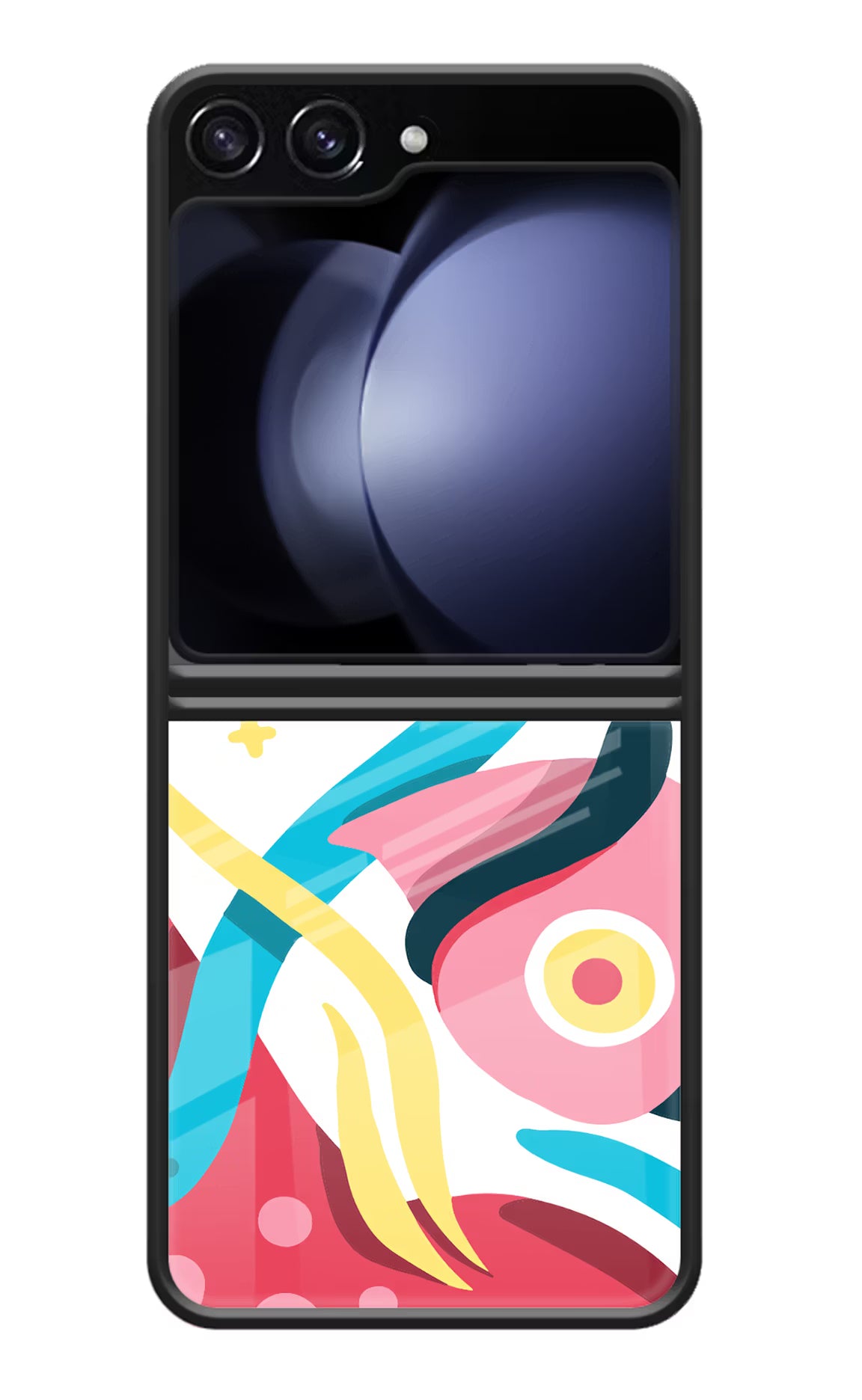 Trippy Samsung Galaxy Z Flip5 Glass Case Back Cover by Casekaro