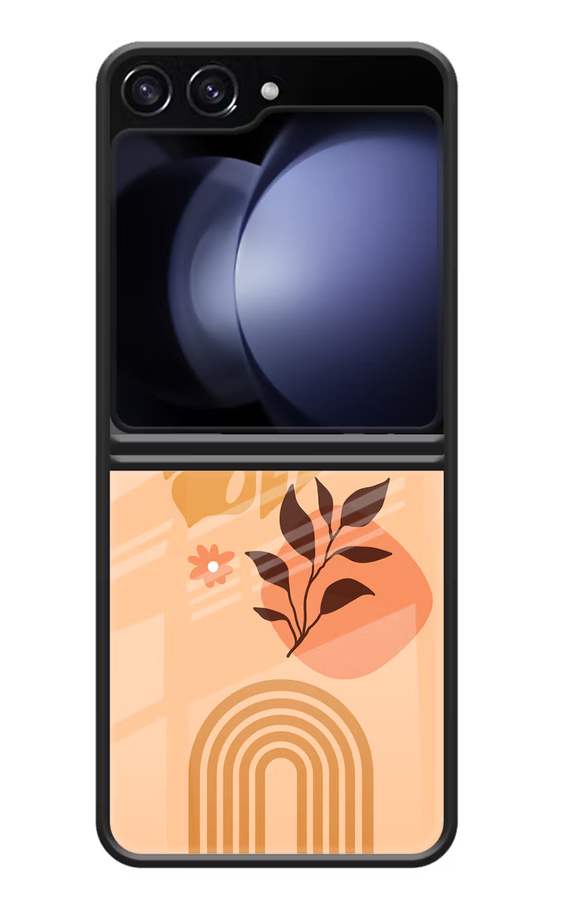 Bohemian Art Samsung Galaxy Z Flip5 Glass Case Back Cover by Casekaro